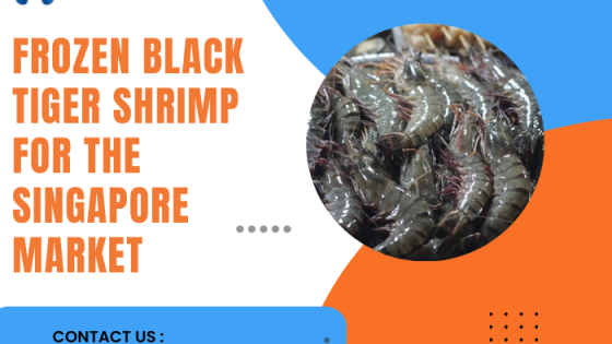 Tôm sú đông lạnh dành cho thị trường Singapore