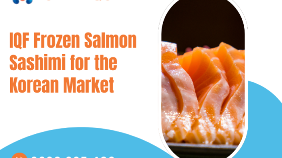 Sashimi cá hồi đông lạnh IQF dành cho thị trường Hàn Quốc